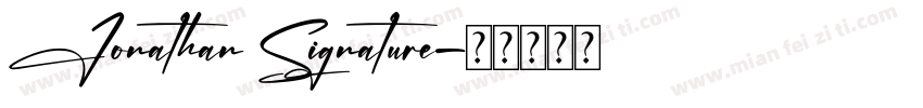 Jonathan Signature字体转换